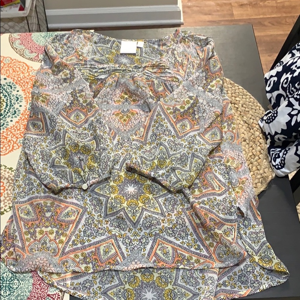 Sheer pattern top
